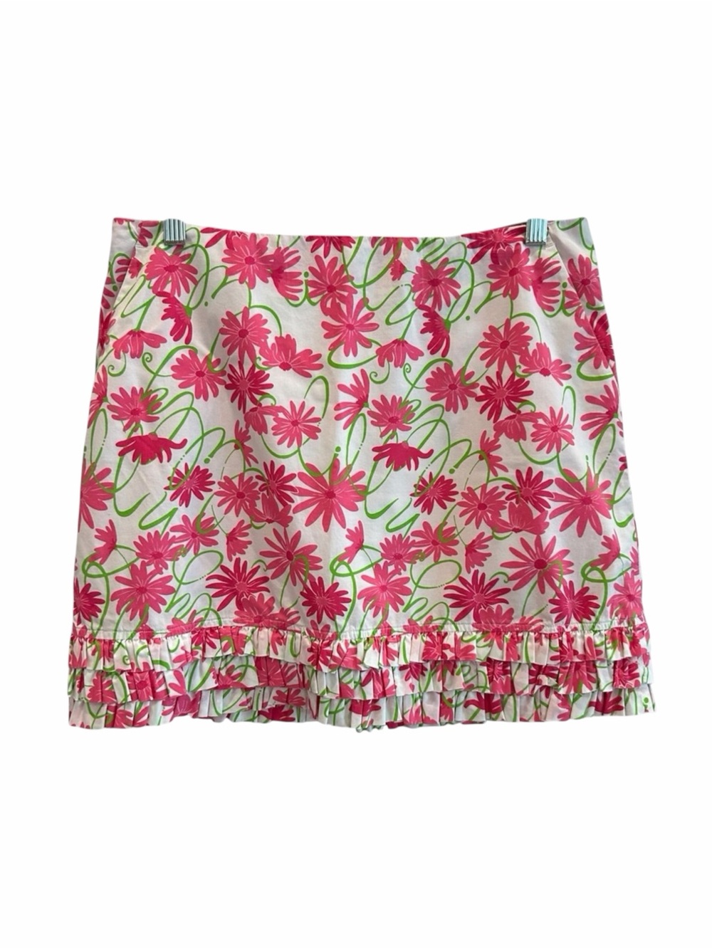 Lilly Pulitzer Triple Ruffle Hem Skirt EUC